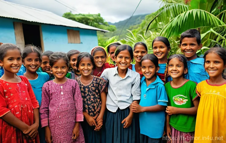 동티모르 물 부족 문제 - **Prompt:** "A powerful and realistic depiction of Timorese women and young girls, dressed in modest...